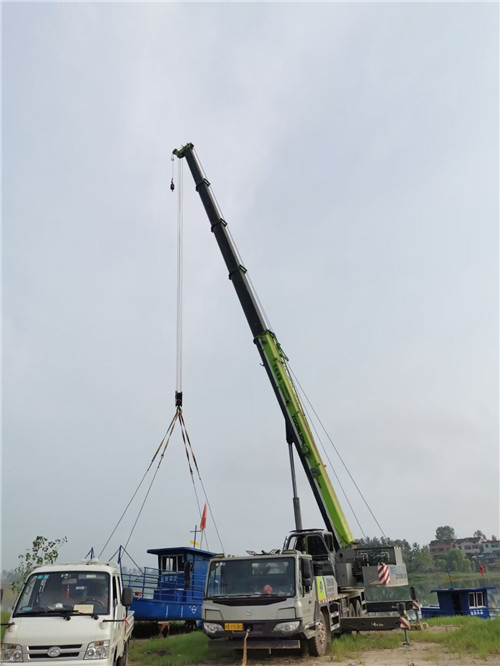 陕州区桥梁建设吊装案例